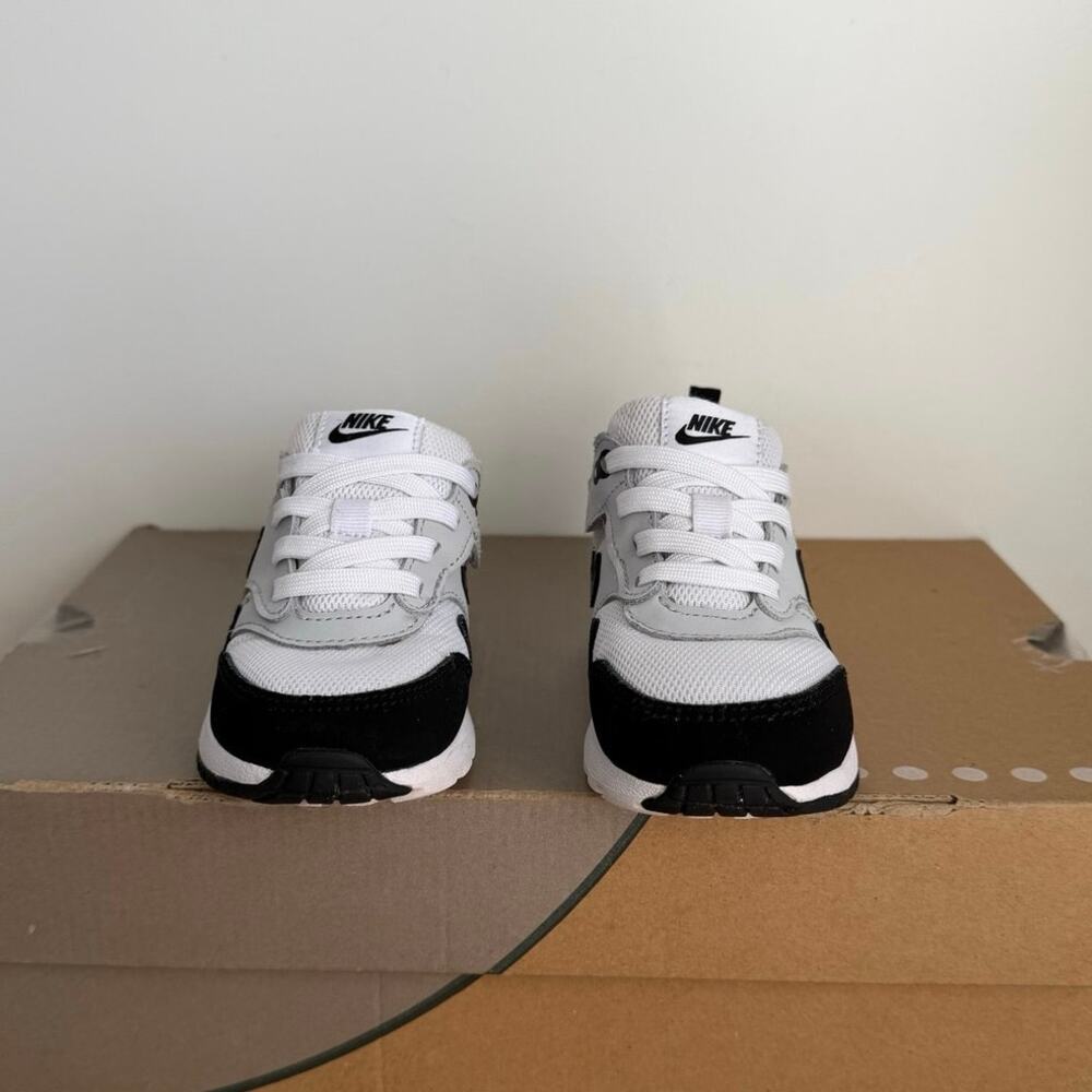 Nike Airmax 1 Easyon White/Black Toddler Sneakers- SZ 7 C - Picture 8 of 11